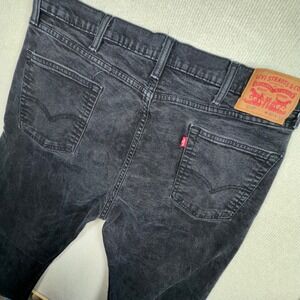Levi's 514 Straight Fit Jeans Mens 40x32 Black Denim Classic Workwear Pants